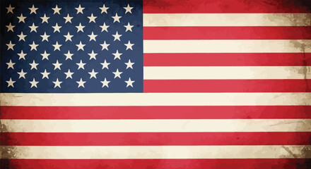 Fototapeta premium American flag with 50 stars and 13 stripes