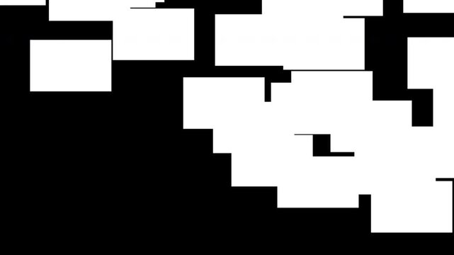 mate transitions on black background, modern digital animation