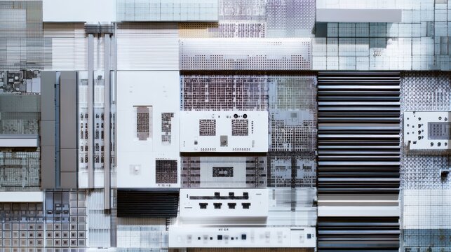 High Fidelity Industrial Flat Lay of Wafer Fabrication Materials