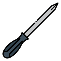 Fototapeta premium Screwdriver Filled Icon