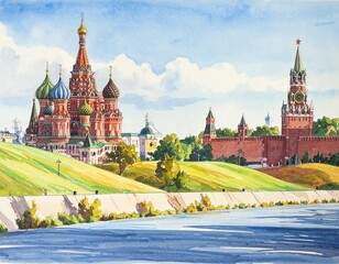 Fototapeta premium Moscow city. 