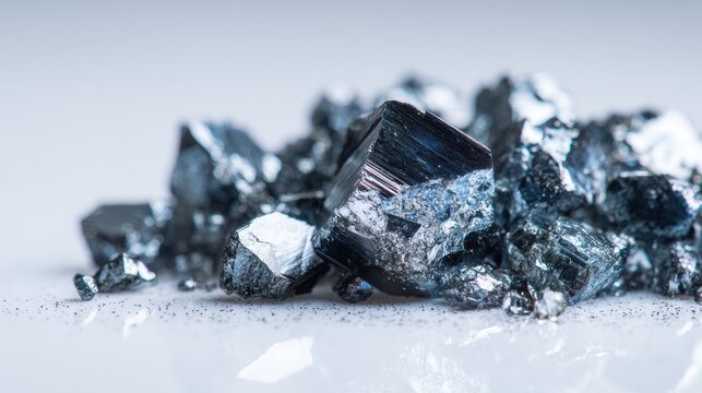 Polysilicon Raw Material Neatly Piled for High Fidelity Photography