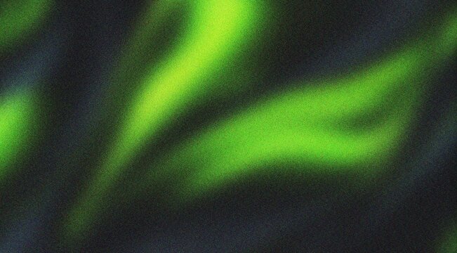 Abstract green light with grainy texture creates mesmerizing aurora effect