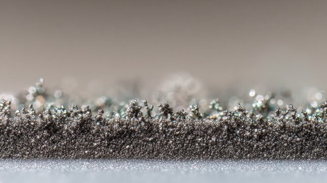 Detailed View of Fine Thermal Interface Material in Semiconductor Applications