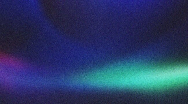 Blue and green aurora light trails on dark textured background