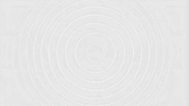 Concentric circles expanding with thin white lines on a black and white background featuring abstract design, minimalist design, geometric shapes