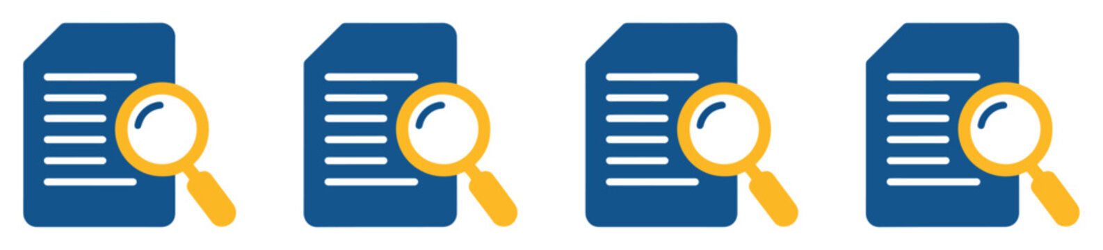 document inspection magnifying glass icon