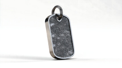 Fototapeta premium metal tag on white background