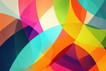 Contemporary Graphic Design: Colorful Geometric Forms in a Bright Palette