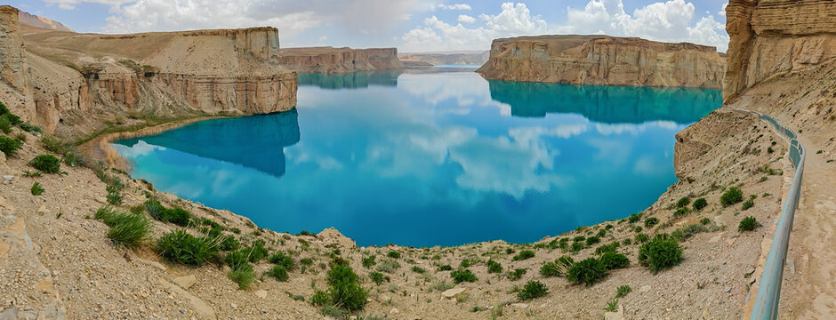 Band-e Amir, Afghanistan - often called the Grand Canyon of Afghanistan, Band-e Amir is one of the most beautiful natural parks of the Central Asia and the most famous one in Afghanistan 

