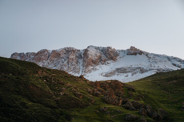 Caucasus mountians Azerbaijan Khinalig village