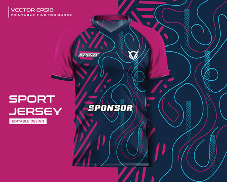 jersey sport template vector illustration
