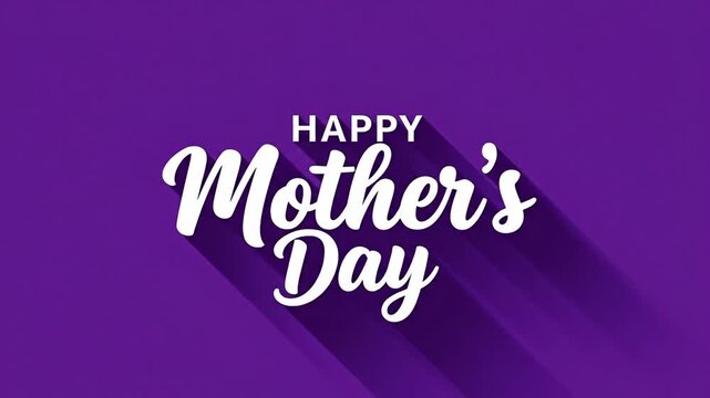 Happy Mother&rsquo;s Day Flat Animation
