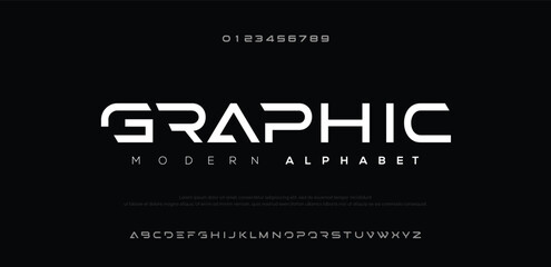 Abstract scifi modern logo alphabet fonts. Science fiction typography sport, technology, fashion, digital, future creative logos font. vector illustration  © crossover