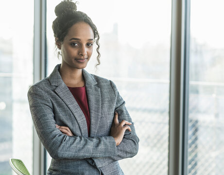 Portrait of a confident young businesswoman in office