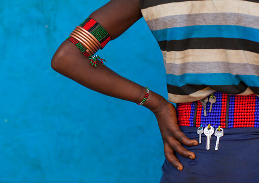 Back Of A Hamer Woman, Dimeka, Omo Valley, Ethiopia