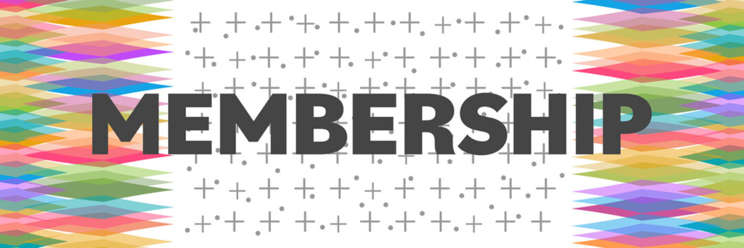 Membership Colorful Diamond Elements Left Right 