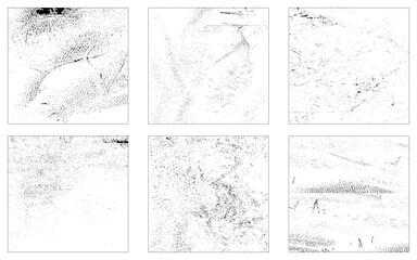 Fototapeta premium Set of Grunge textures. Abstract monochrome background. Image includes a effect the black and white. 