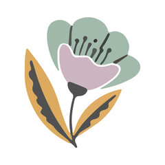 Minimalist Floral Illustration © Zyrelith Studio