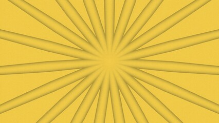 Fototapeta premium Yellow sunburst background with radial stripe texture