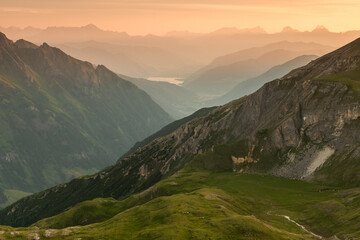 Summer Alpine Landscape in the Austrian Alps