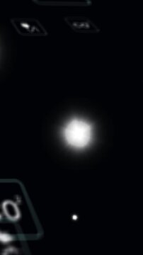 Vertical video: Seed spark appearing, dots pulsing drifting and blooming, washing UI tiles for tech