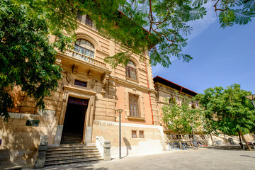 Fototapeta premium IES Ramon Llull, secondary education institute, Avenida de Portugal, Palma, Mallorca, Balearic Islands, Spain, Europe