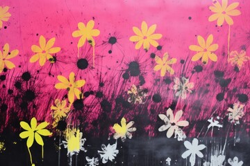 Fototapeta premium Flower background backgrounds painting outdoors.