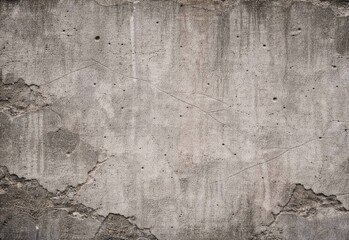 Weathered cracked concrete wall with peeling plaster and textured surface © DesignSells