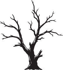 Fototapeta premium Dead Wood Snag Weathered Skeleton Tree Jagged Silhouette