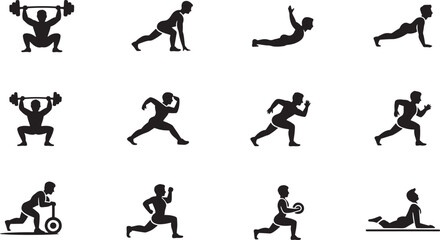 A collection of various black crown silhouettes on a white background Vector