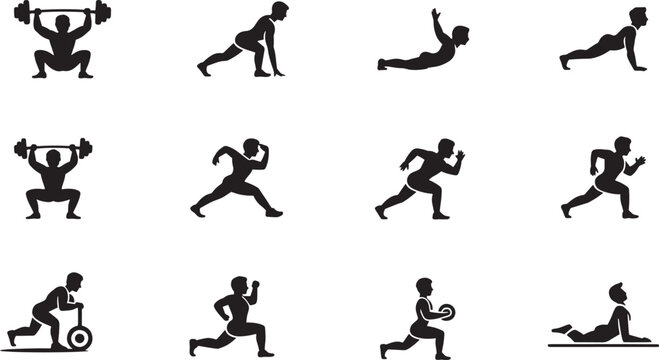 A collection of various black crown silhouettes on a white background Vector