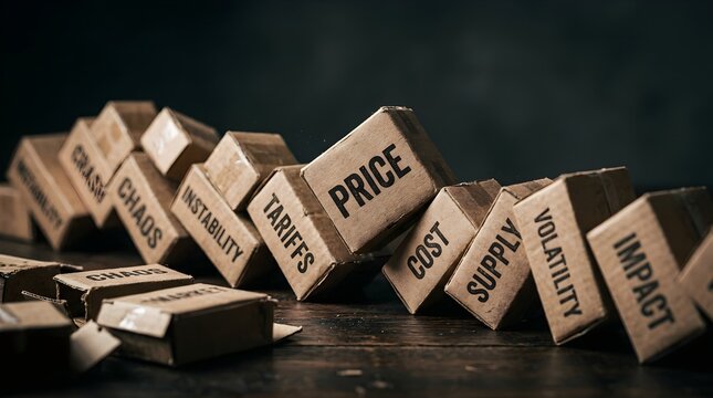 Domino effect of economic crisis on price and supply chain volatility.