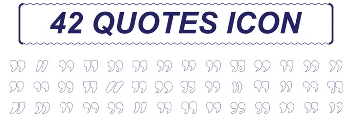 Obraz premium Quote icon vector illustration. Quotation mark sign and symbol