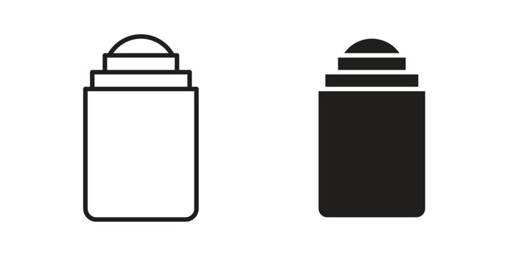 deodorant icon. Black and White Vector Illustrations. line icon vector pictogram