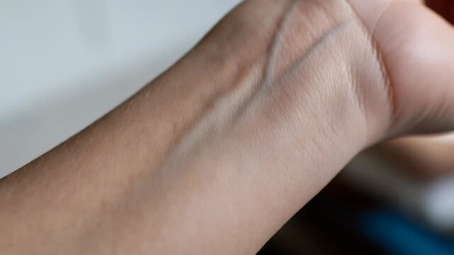 A large brown mole on the skin