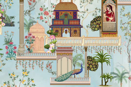 vintage pattern mughal 