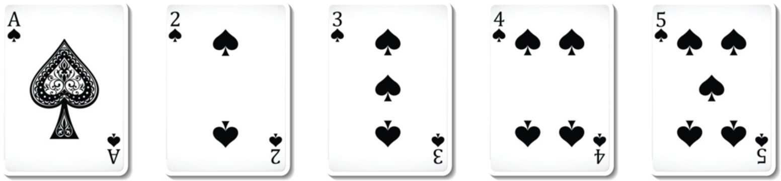 poker playing card vector	