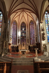 Fototapeta premium Historische Kirche im Zentrum von Lüdinghausen im Münsterland
