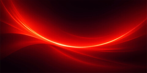 Abstract the striking beauty of a fiery arc against a darkened expanse.  The image is a digital render that exudes energy. © FANUSH