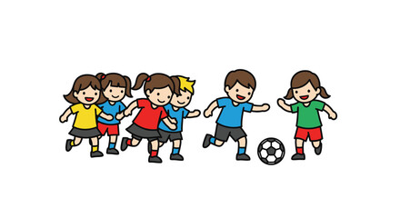 A blue paint can with a paintbrush dripping with colorful paint