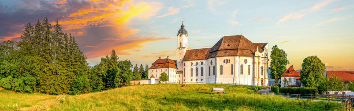 Wieskirche, Steingaden, Allg&auml;u, Bayern, Deutschland