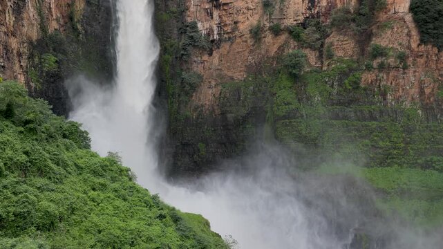 Kalambo Falls on the border of Sambia and Tanzania