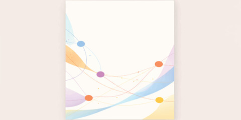 Vector illustration of an abstract pink floral background with a vintage paper frame and heart pattern for a blank greeting card design