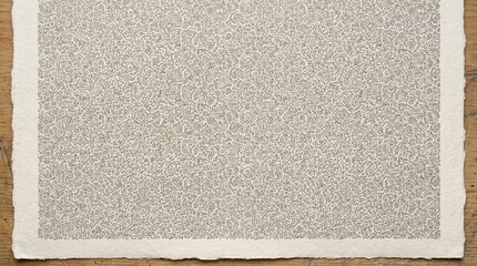 Fototapeta premium Intricate floral pattern on textured paper with rough edges