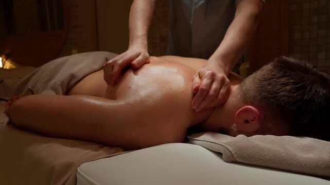 Relaxing full body massage for stress relief and muscle relaxation in a tranquil spa setting with soothing ambiance and professional therapeutic touch