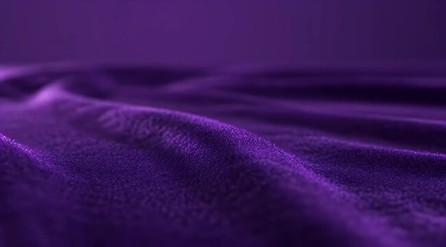 Abstract deep purple fabric with subtle waves and textured surface