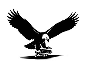 Naklejka premium eagle flying in the sky