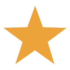 Obraz premium Filled Gold Star Icon for Web Interface