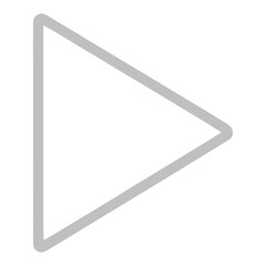 Minimal Outline Play Triangle UI Icon for App UI